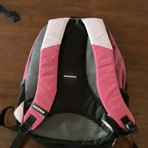 SwissGear Alps Tech Backpack Burgundy Pink Recycled Polyester BP213222 Swissgear Lightweight Laptop Backpack | eBay main image 3